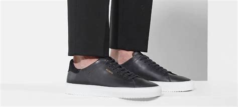 smart black trainers for men.